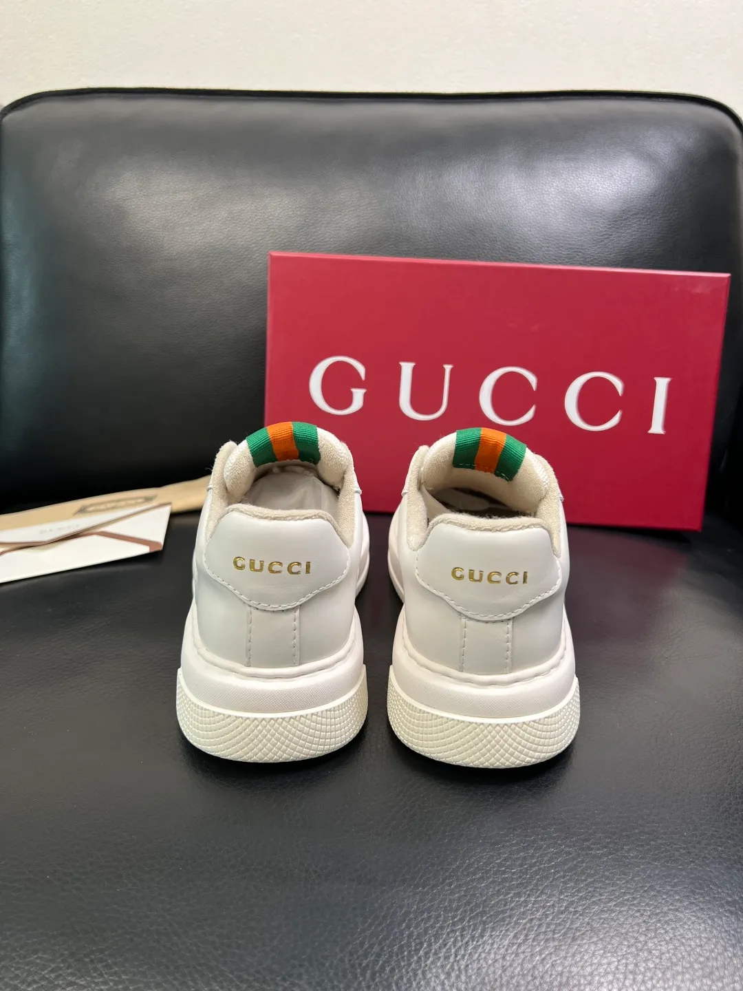 Men's shoes 💰780 Gucci high quality top crafts Gucci counter new original factory configuration, imported cowhide fabric from Italy, imported cowhide lining, breathable and comfortable, sole: original factory special supply original sole super comfortable, original factory and single goods, welcome to compare, code number 38-44 (customized 45)